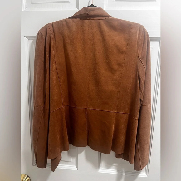 Bagatelle Faux Suede drape front jacket size large in excellent condition - Picture 5 of 5